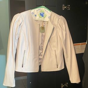 Grey Pleather RyeGrass jacket